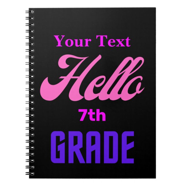 Personalised Back to School Notebook (Front)