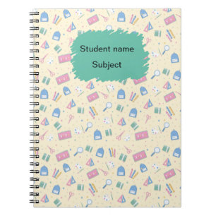 Personalised Back to School Notebook   Custom Name