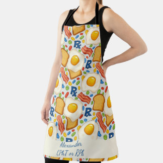 Personalised Bacon & Eggs Pharmacy RX Apron