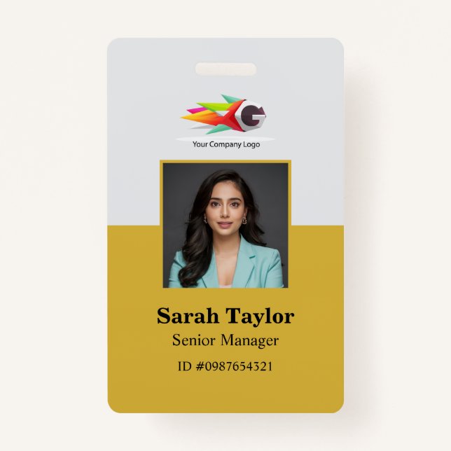 Personalised Badge for corporate employee ID Badge (Front)
