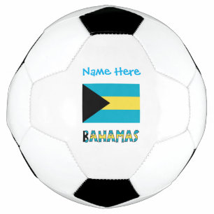 Personalised Bahamas Flag Patriotic Soccer Design Ball