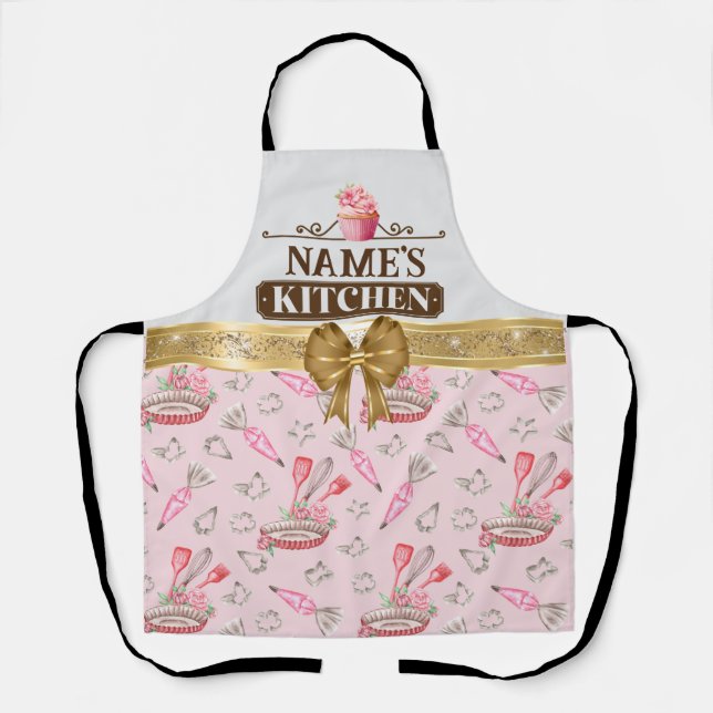 Personalised Bakers Tools Apron (Front)
