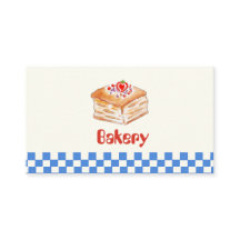 Personalised Bakery Business Card | Custom Bakery 