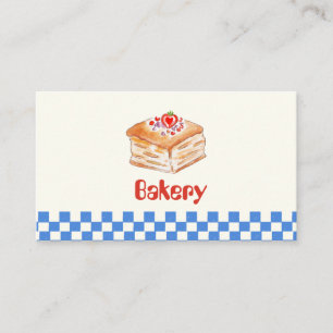 Personalised Bakery Business Card Custom Bakery
