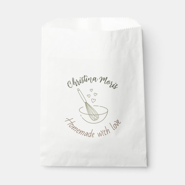 Personalised Bakery Favour Bag – Packaging (Front)