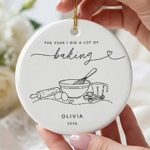 Personalised Baking Christmas Ornament