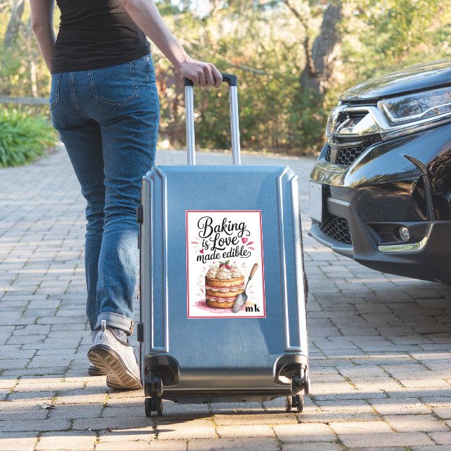 Personalised Baking is love made edible (Suitcase Insitu)