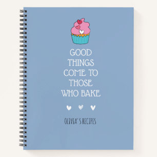 Personalised Baking Recipe Notebook