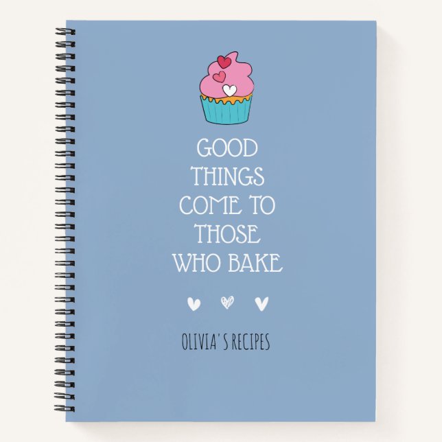Personalised Baking Recipe Notebook (Front)