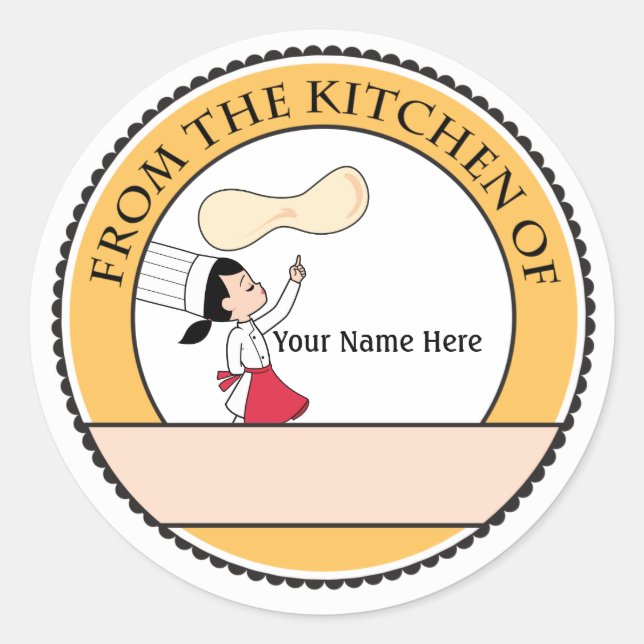 Personalised Baking Sale Sticker Label (Front)