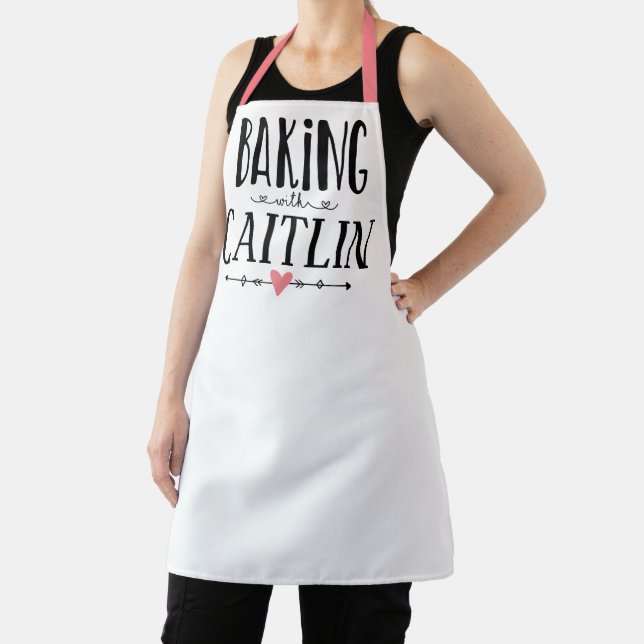 personalised baking with name gift for her apron (Insitu)
