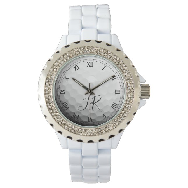 Personalised Ball Themed Women's Golf Watch (Front)