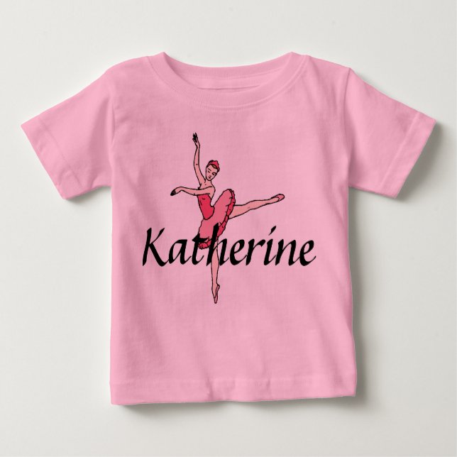 Personalised Ballerina Baby Bodysuit (Front)