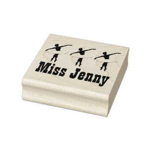 Personalised Ballerina Ballet Dance Teacher Stamps