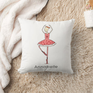 Personalised Ballerina Ballet Dancer Cushion