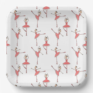 Personalised Ballerina Ballet Dancer Paper Plate
