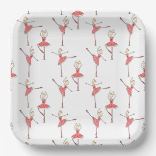 Personalised Ballerina Ballet Dancer Paper Plate