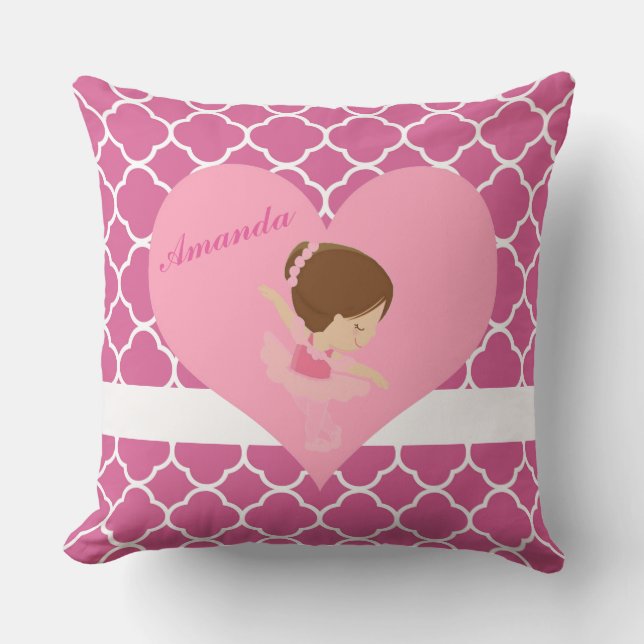 Personalised Ballerina Cushion (Front)