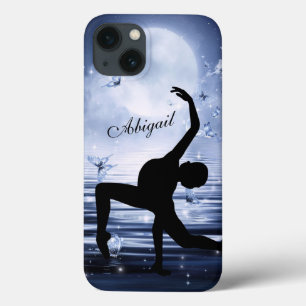 Personalised Ballerina Full Moon and Butterflies iPhone 13 Case