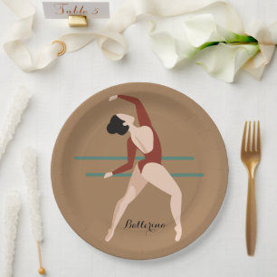 Personalised Ballerina  Paper Plate