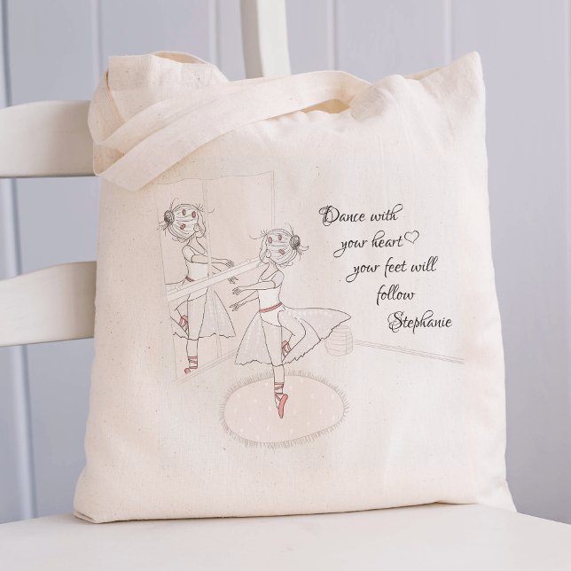 Personalised Ballerina Tote Bag (Creator Uploaded)