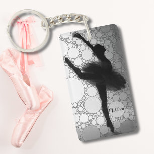 Personalised Ballet Dancing Ballerina Key Ring
