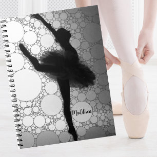 Personalised Ballet Dancing Ballerina Notebook