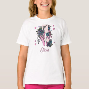 Personalised Ballet Shoes T-Shirt