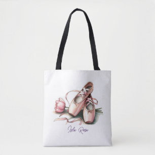 Personalised Ballet Slippers Tote Bag