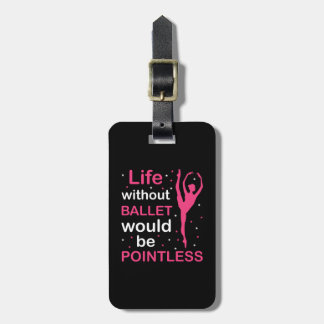 Personalised Ballet Themed Luggage Tag