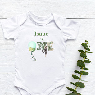 Personalised Balloon 1st Birthday Baby Bodysuit