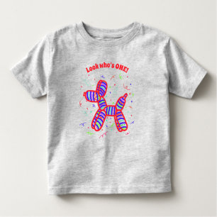 Personalised Balloon Dog Party Toddler T-Shirt