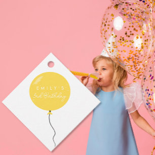 Personalised Balloon Party birthday christening Favour Tags