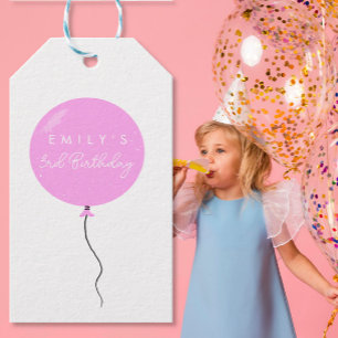 Personalised Balloon Party birthday christening Gift Tags