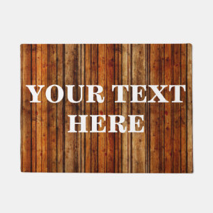Personalised Bamboo Wood Doormat