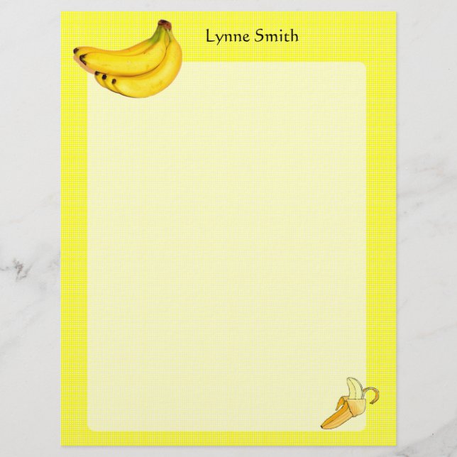 Personalised Bananas Letterhead (Front)