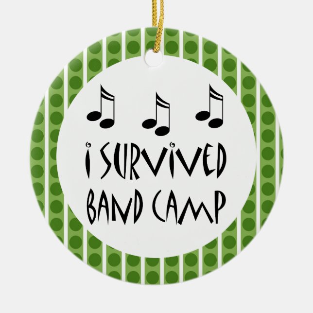 Personalised Band Camp Music Ornament Gift (Front)