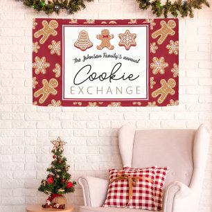 Personalised Banner Christmas Cookie Exchange