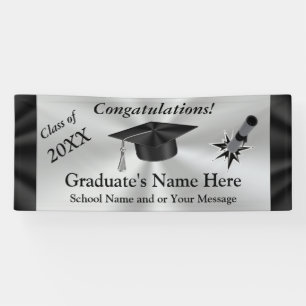 Personalised Banners for Graduation, YEAR and NAME