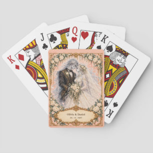 Personalised Banshee Bride and Groom Wedding Favou Playing Cards