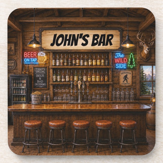 Personalised Bar Coasters (Front)