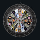 Personalised Bar Shots Multi-Drink Target 3.0 Dartboard<br><div class="desc">A fun bar drink themed dartboard! Features an array of bar and drink targets that are perfect for the bar-room,  bar,  game room,  or restaurant. Excellent to spur fun in the home,  bar,  and more and fully customisable to add names,  images,  and more. Enjoy!</div>