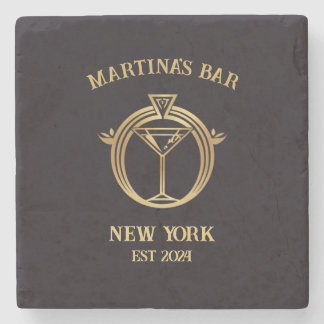 Personalised Bar Sign Bar Coaster with Custom Name