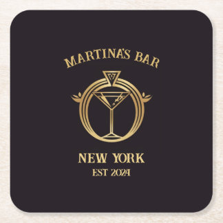 Personalised Bar Sign Bar Coaster with Custom Name