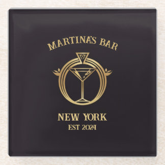 Personalised Bar Sign Bar Coaster with Custom Name