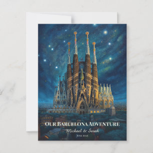 Personalised Barcelona Trip   Sagrada Familia Postcard