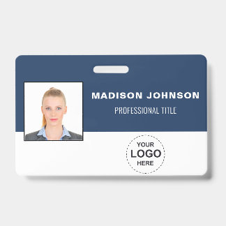 Personalised Barcode ID Cards with Logo and Photo Badge