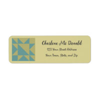 Personalised Barn Quilt Address Mailing Labels