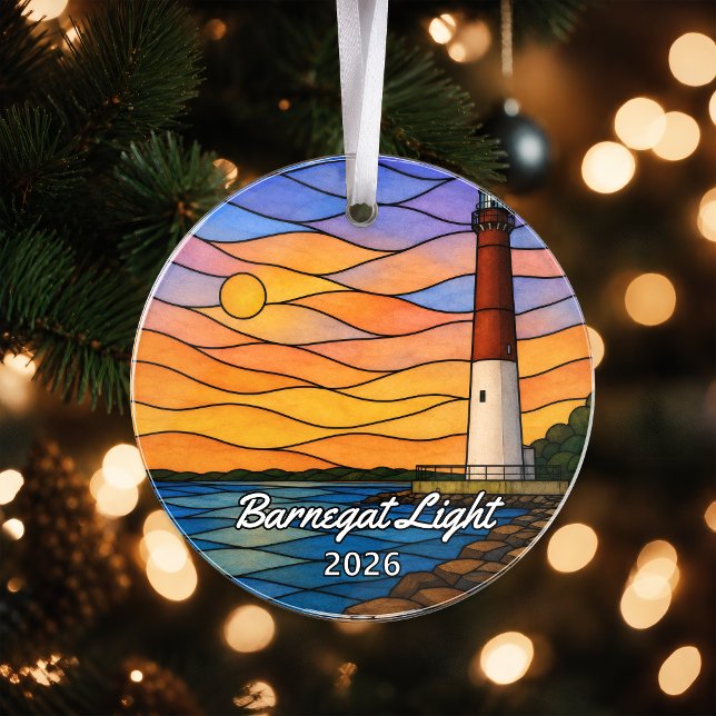 Personalised Barnegat Light Acrylic Ornament, Cust Ornament (Creator Uploaded)