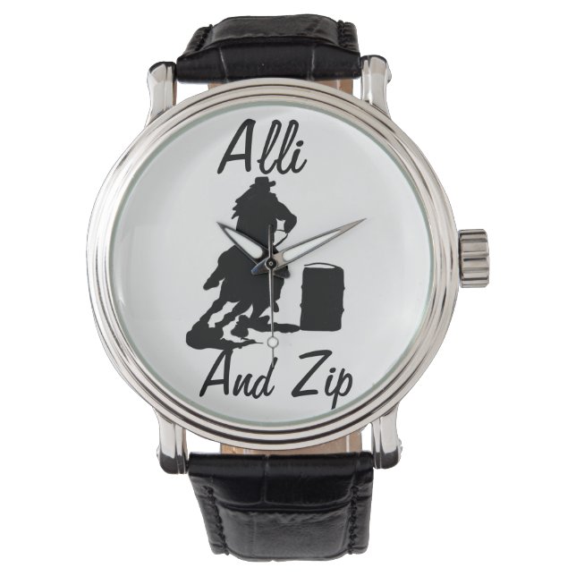 Personalised Barrel Racing Watch (Front)